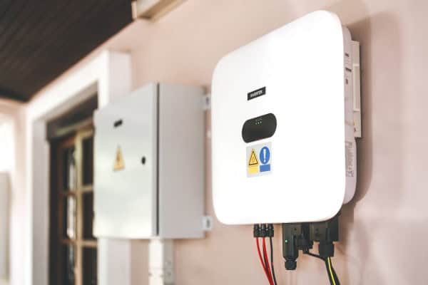 Defekter Wechselrichter in einem Wohnhaus